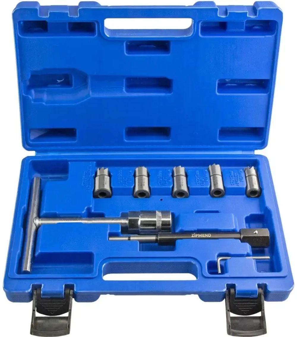 Набор фрез для восстановления гнёзд дизельных форсунок, 7 предметов, ZIPMEND