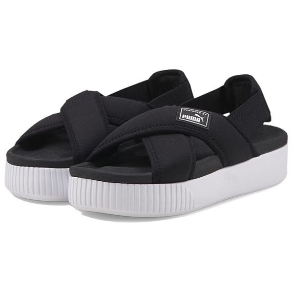 Puma Platform Sandals 'Black White'