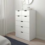 Комод - IKEA NORDLI/НОРДЛИ ИКЕА, 47х122х80 см, белый