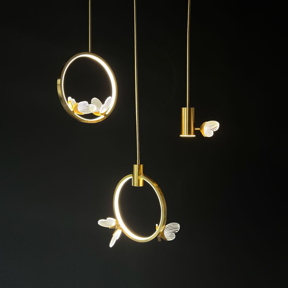 Подвесной светильник BABETTA RING 1 brass 4000К