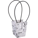 Пакет для цветов и подарков «Газета» 15,5*13*9,5 см