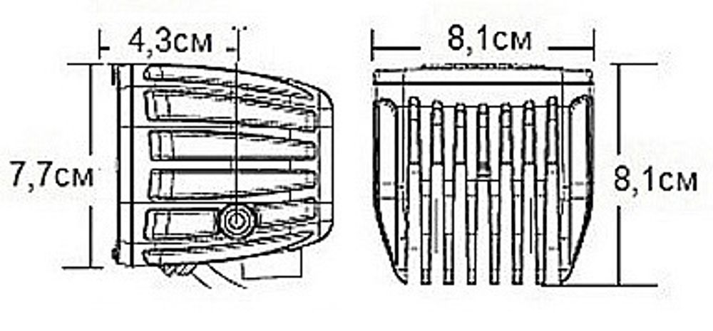 Светодиодная фара D-серия PRO 4 диода (2шт) Ближний свет