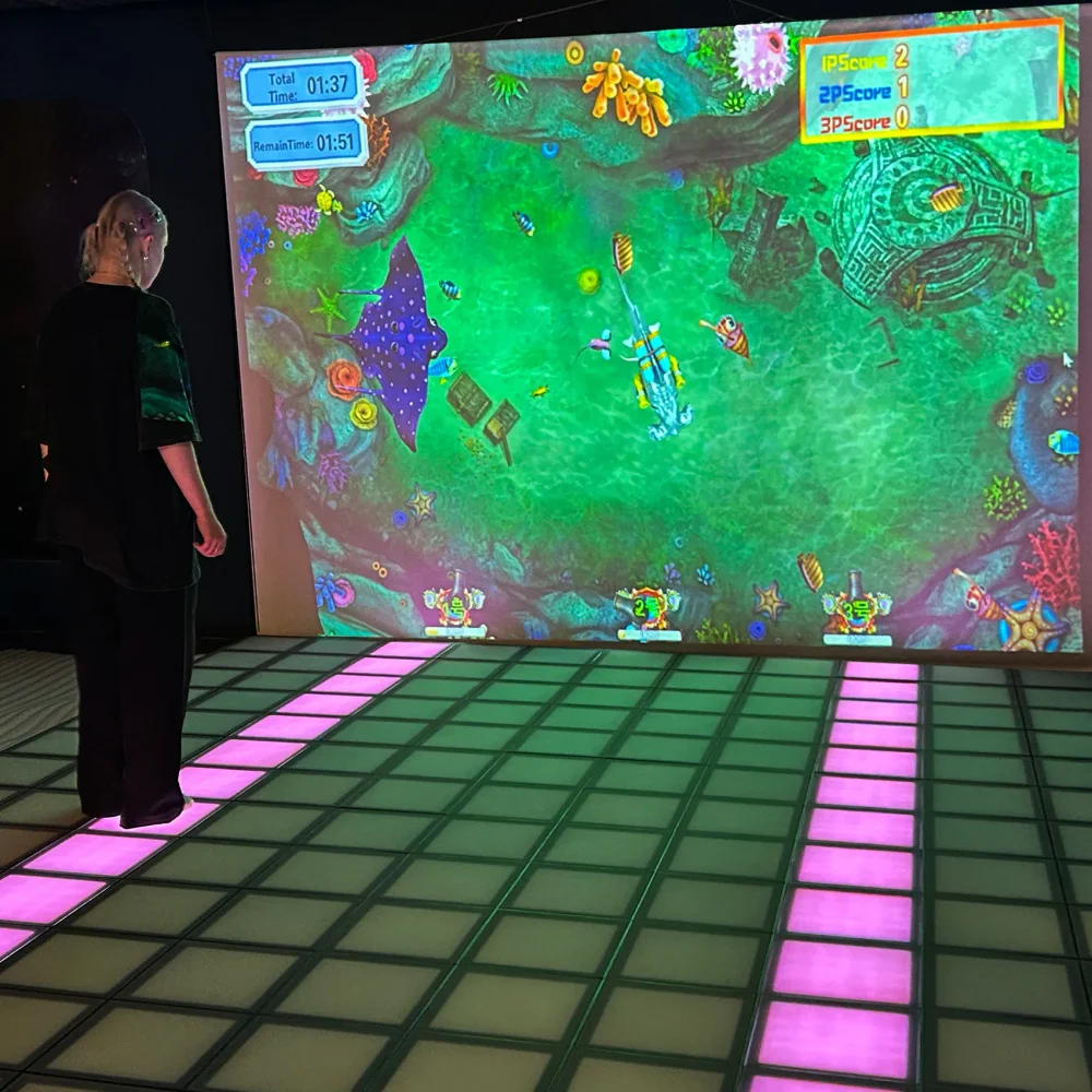 Интерактивный светодиодный пол с проектором «Арена Pixel Battle Plus» 187 шт