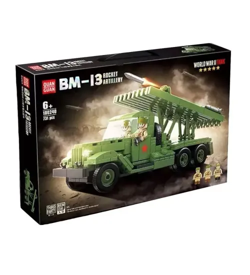 Конструктор Военная техника "Реактивная установка БМ-13", 731 деталь