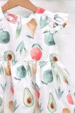 Платье из 100% премиального хлопка «Фрукты»