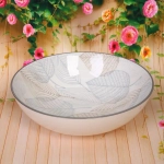 Салатник керамический «Эдельвейс» 22,5*6,5см, кофейно-синий