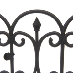 Садовое ограждение «Узор» (1 секция 60*31,5 см), Черный