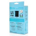 Набор из 3 черных шприцев для лубриканта b-Vibe BV-023