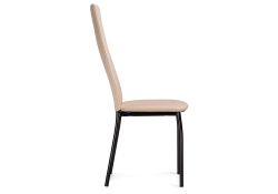 Стул на металлокаркасе Mirilis ваниль / темный мусс