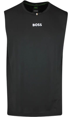 Мужская теннисная футболка BOSS Tank TOC Pique - черный