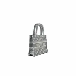 Сумка Dior Book Tote, модель мини-формата серый