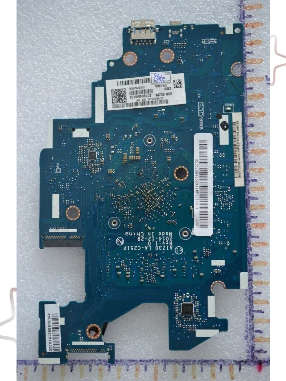 Материнская плата для ноутбука Lenovo S21e-20 AIZ30 LA-C251P W8S N2840 2G 32G (5B20H44569), оригинал