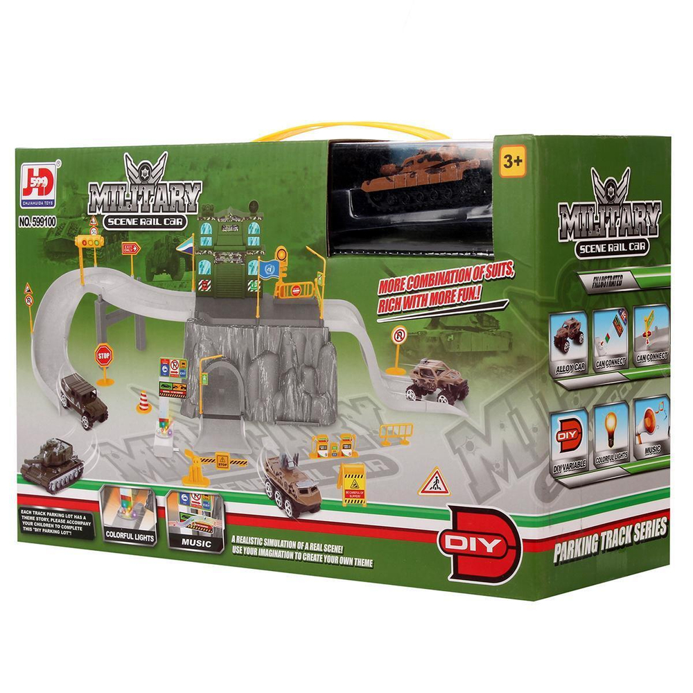 Парковка с транспортом коробка 599100