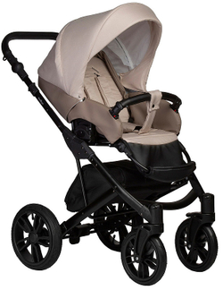 Детская коляска Indigo Mio S 3 в 1 03 т.бежевая кожа+св.бежевый