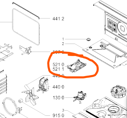 Модуль управления силовой ARISTON, INDESIT