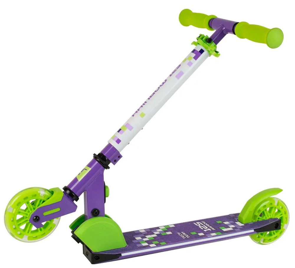 Самокат Tech Team Rainbow 125 purple-green