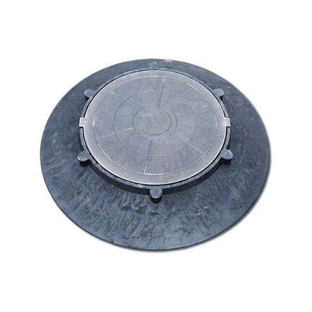 Полимерпесчаный конус колодца d1060мм с крышкой h120мм