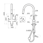 Смеситель OMOIKIRI AKITA-S GB