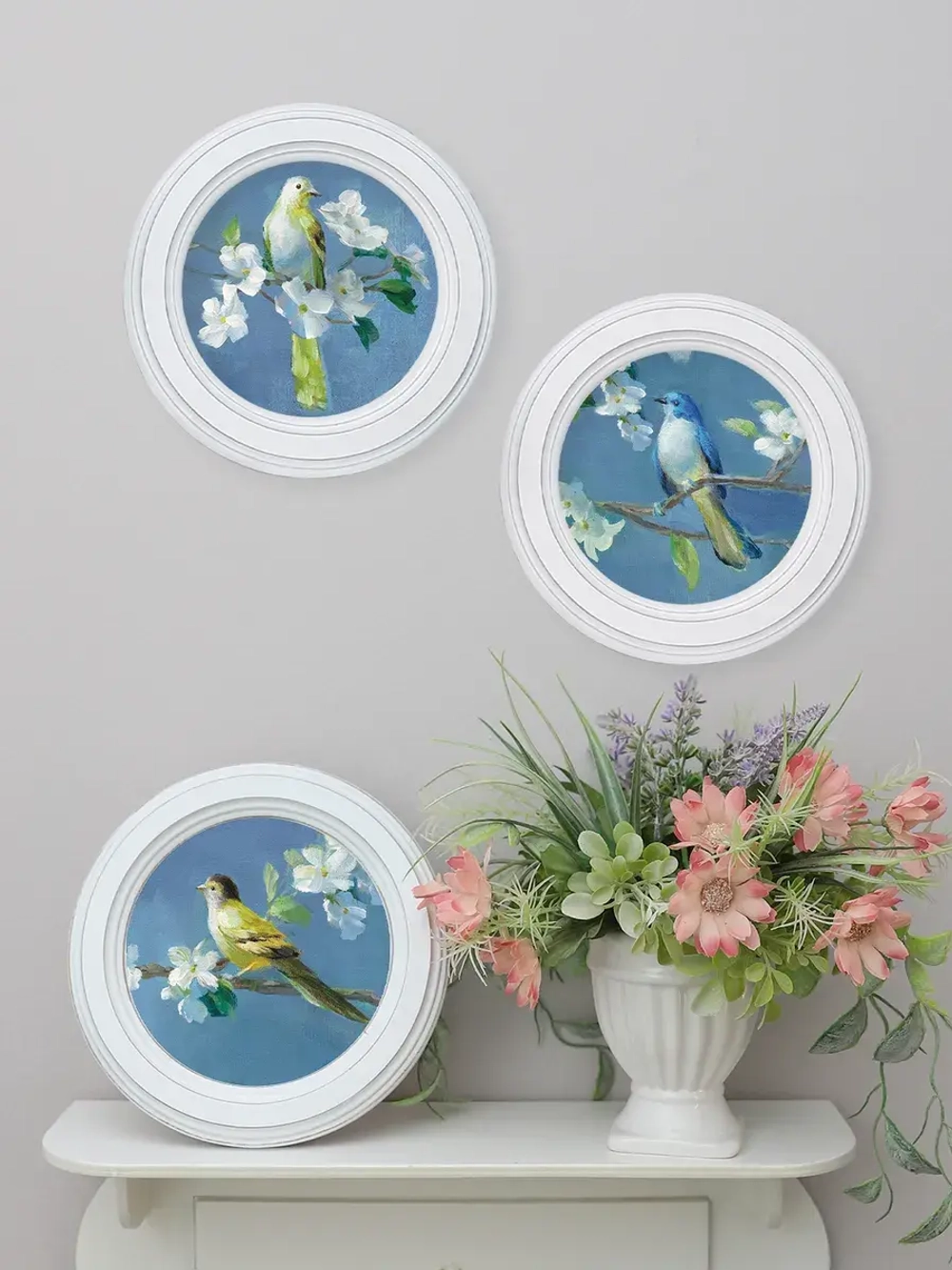 Картины на стену интерьерные на холсте 3 шт. 17.5 см