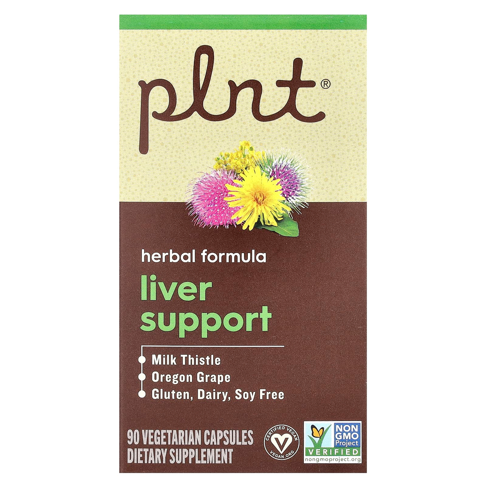 Plnt, Поддержка печени, 90 вегетарианских капсул