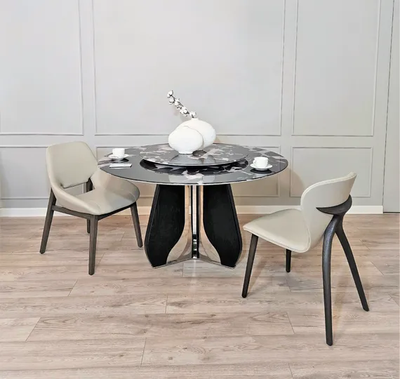 Стол с вращающейся столешницей 4473, Ø135 см, керамогранит