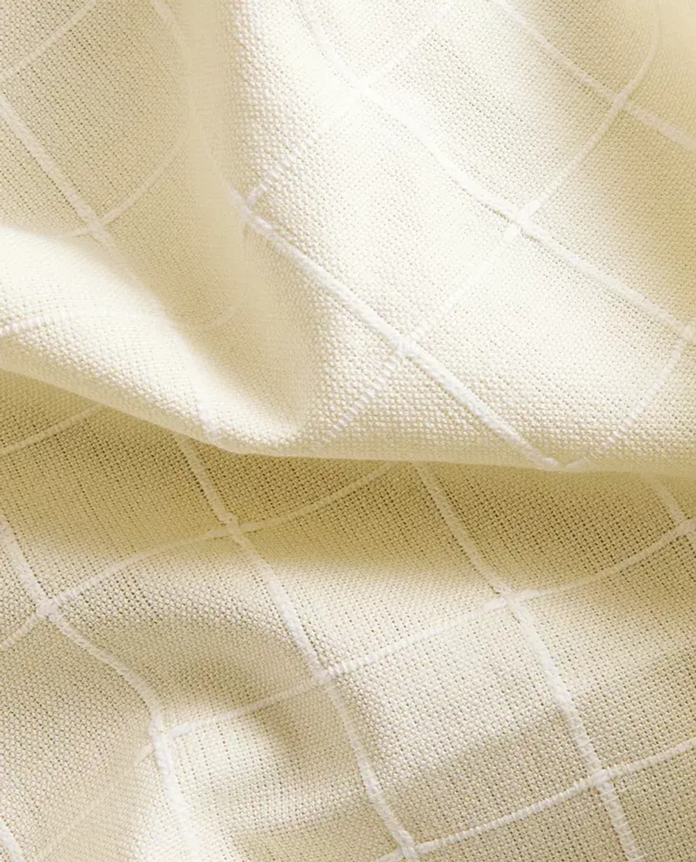 ZARA HOME ХЛОПЧАТОБУМАЖНАЯ СКАТЕРТЬ С КОНТРАСТНЫМ УЗОРОМ, ЖЕЛТО-КОРИЧНЕВЫЙ