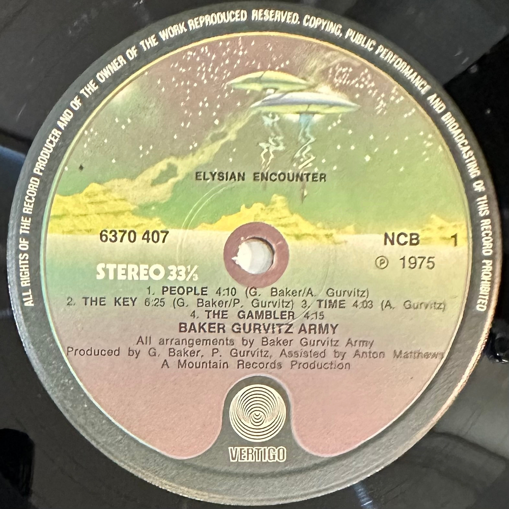 Baker Gurvitz Army - Elysian Encounter (Скандинавия 1975г.)