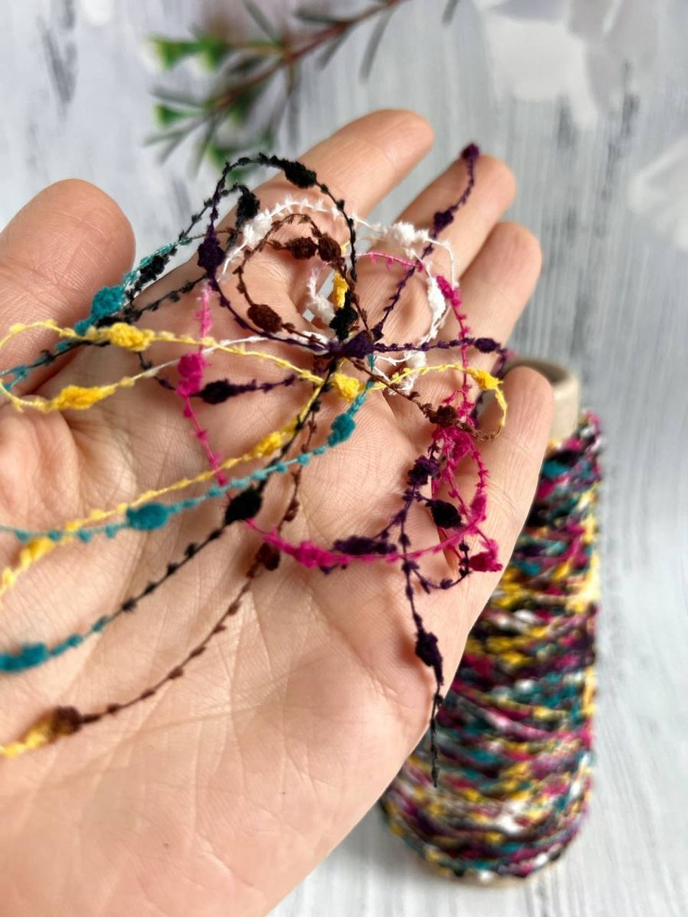 Пряжа  шишибрики узелки шишечки