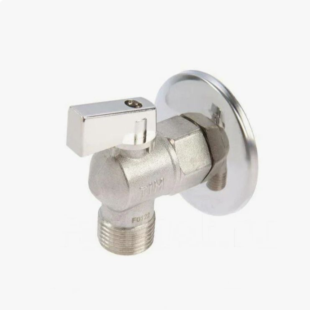 Угловой приборный кран 1/2"х3/4" матовый без сетки TIM BL5809A (2шт)