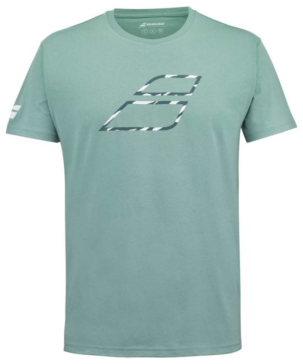 Теннисная футболка Babolat Exercise Big Flag Tee Men - trellis
