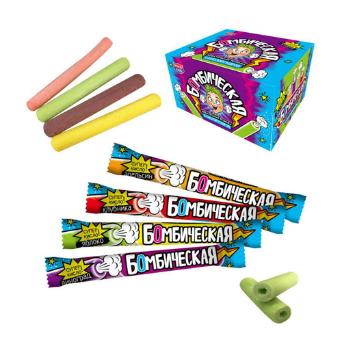 Жев. рез.  с кис. пудр. "Бомбическая" 12*48шт 10г