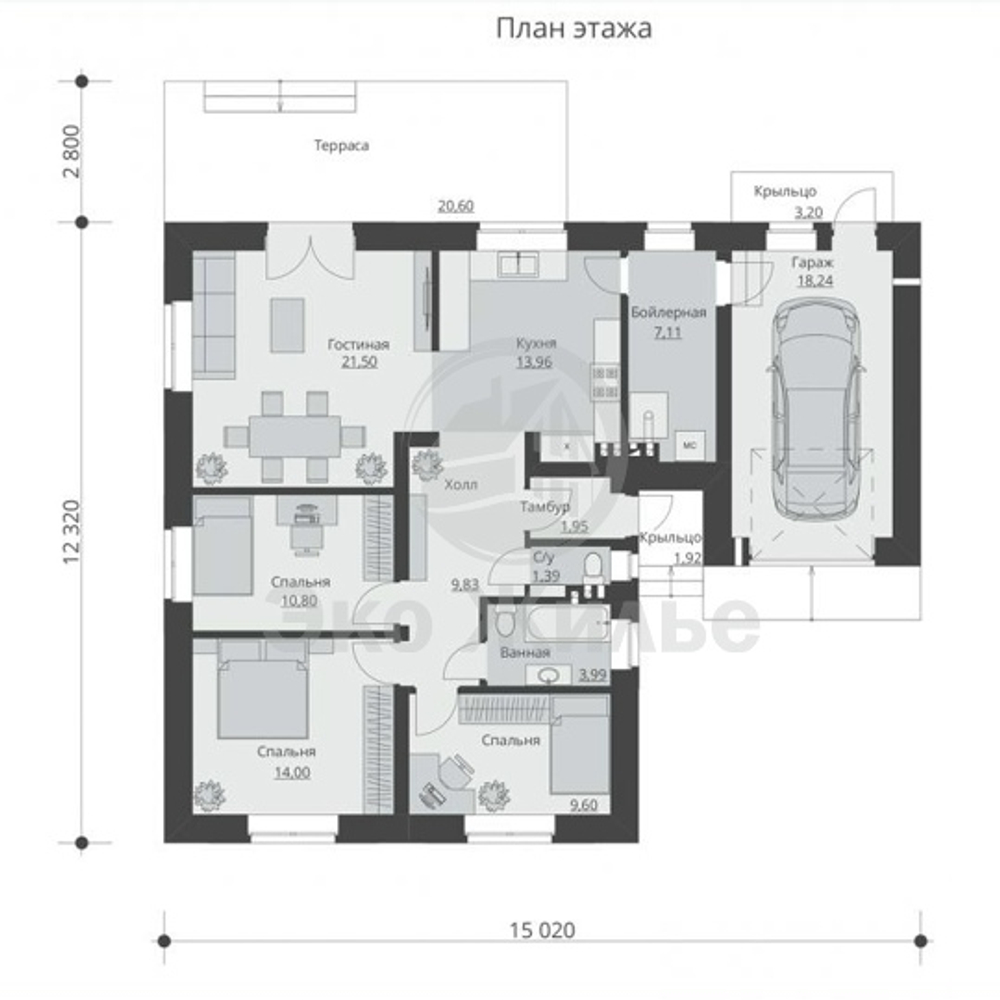 Проект Дома 235 кв. м. К-33