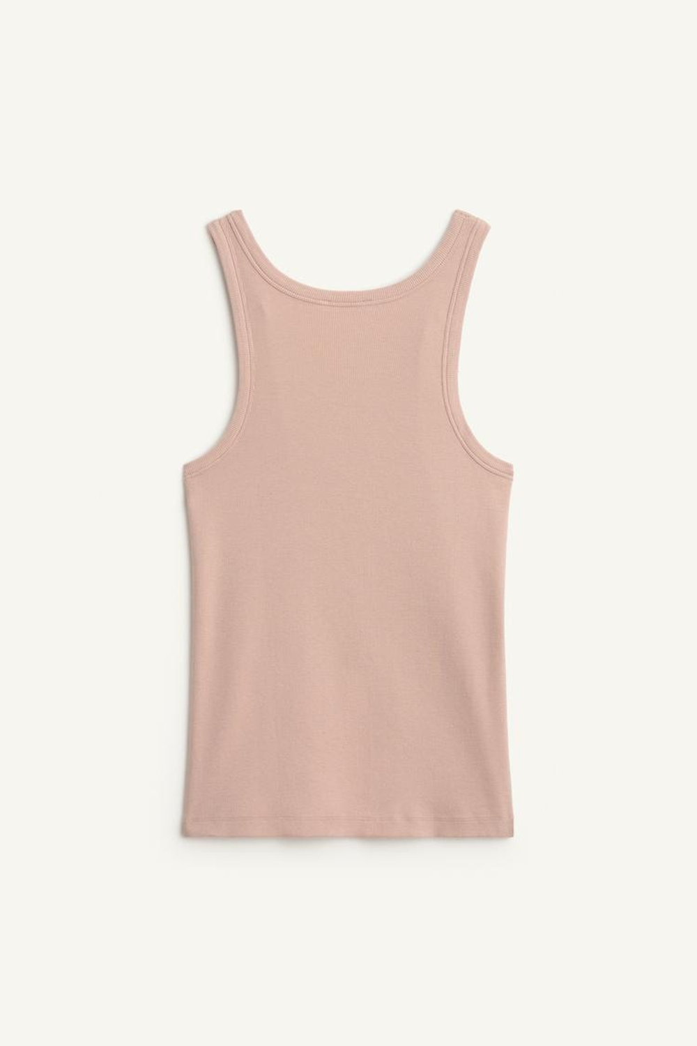ZARA ТОП В РУБЧИК ИЗ ХЛОПКА, БЛЕДНО-РОЗОВЫЙ