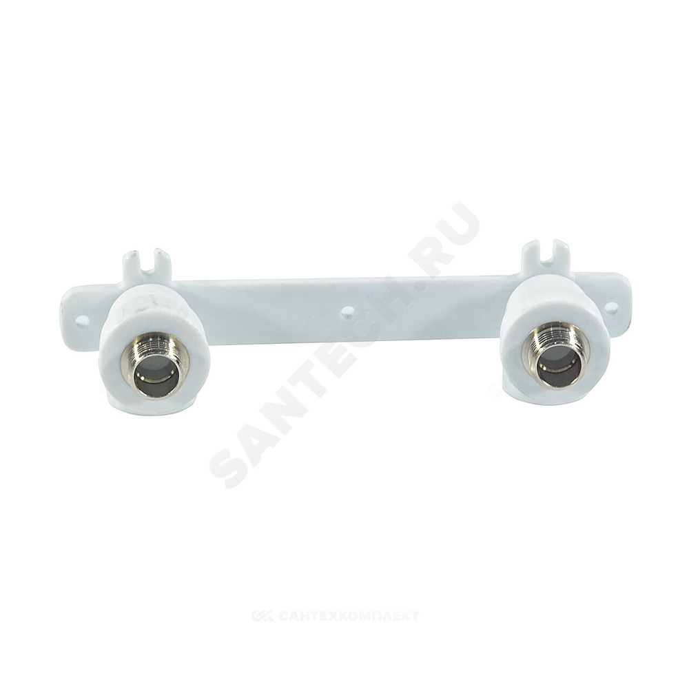 Планка монтажная PP-R белая Дн 25х3/4" НР под смеситель с водорозетками PRO VALFEX 10124125-PRO
