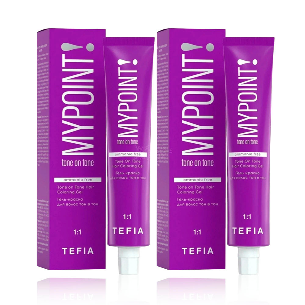 TEFIA  Гель краска для волос тон в тон, 60 мл