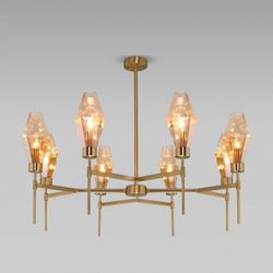 Люстра на штанге Eurosvet Prism 60143/8 латунь