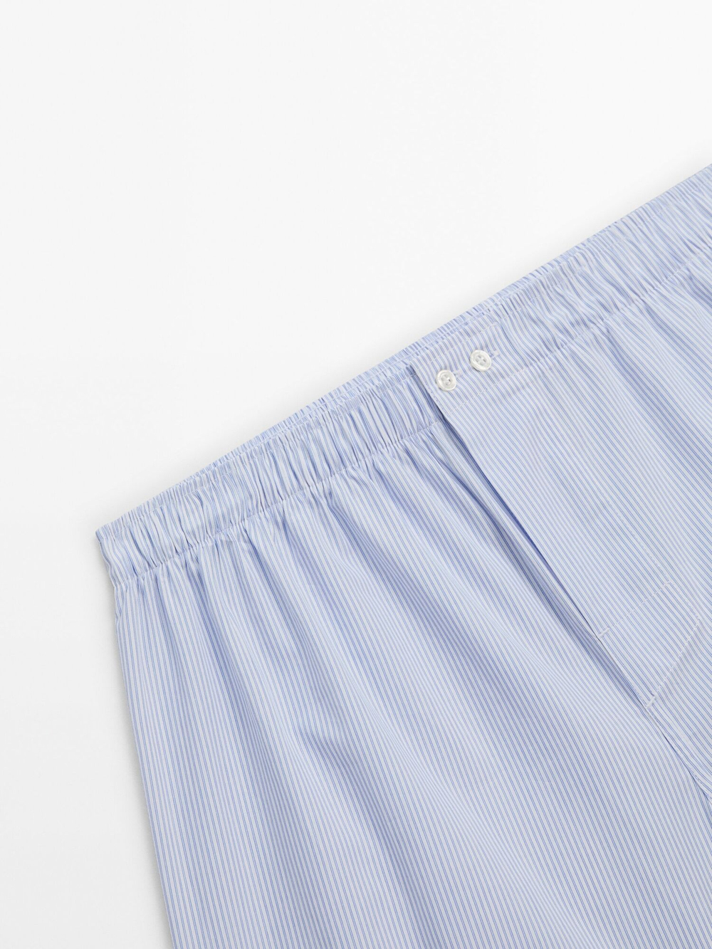 Massimo Dutti Трусы-боксеры из хлопка и волоску, небесно-голубой