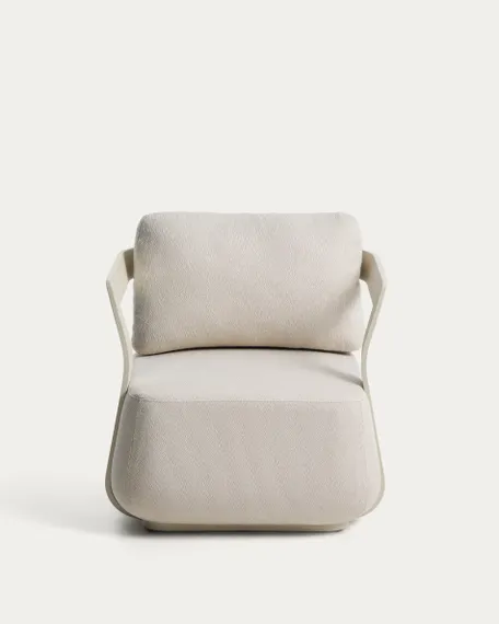 Уличное кресло Tamaris из алюминия цвета экрю