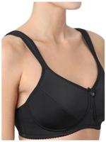 Бюстгальтер для фиксации экзопротеза молочной железы 75A, карман ПРАВЫЙ, Черный