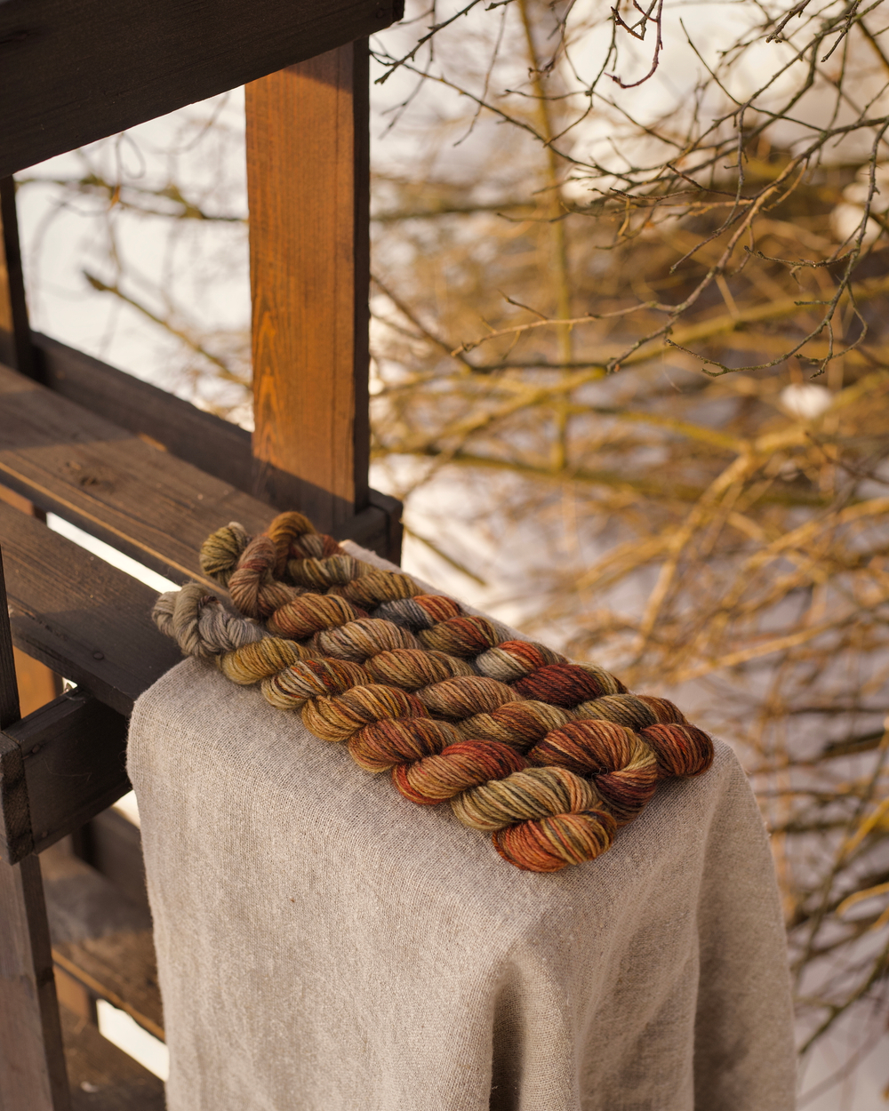 Носочная пряжа с добавлением шерсти "Высокогорье" 20 г