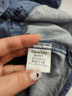 Рубашка Gee Jay джинсовая на 4-5 лет