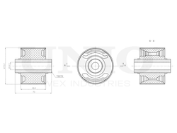 Сайлентблок задней продольной тяги UNIO RMP-20295