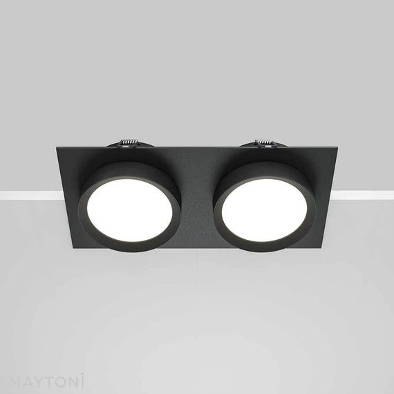 Встраиваемый светильник Maytoni Technical Hoop DL086-02-GX53-SQ-B