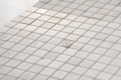 Мозаика LeeDo Caramelle: Pietrine - Dolomiti Bianco полированная 30,5x30,5х0,4 см (чип 15x15x4 мм)