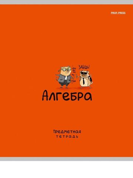 Тетрадь предметная А5 Алгебра "Mini friends" 48л, кл.,тисн.лен