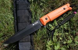 Нож Kizlyar Supreme Delta AUS-8 кратон, Orange/Black