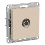 ATLASDESIGN TV РОЗЕТКА оконечная 1дБ, механизм, ПЕСОЧНЫЙ