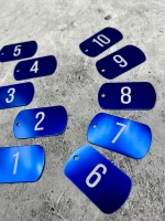 Номерки на ключи металлические