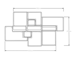 Модульный диван Генрих (Genrih), 4560 мм Двусторонний