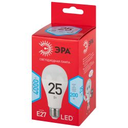 Лампочка светодиодная ЭРА RED LINE LED A65-25W-840-E27 R Е27 / E27 25 Вт груша нейтральный белый свет